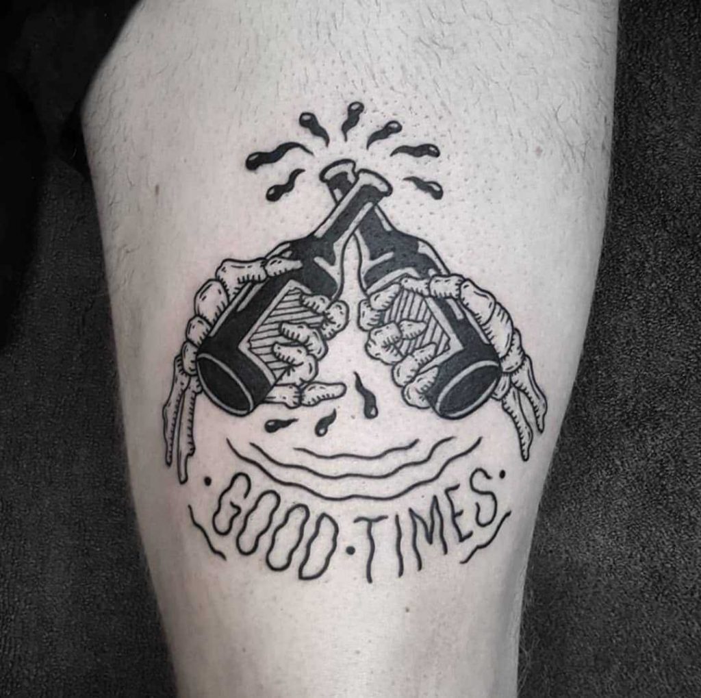 Good Times Bad Friends Tattoo