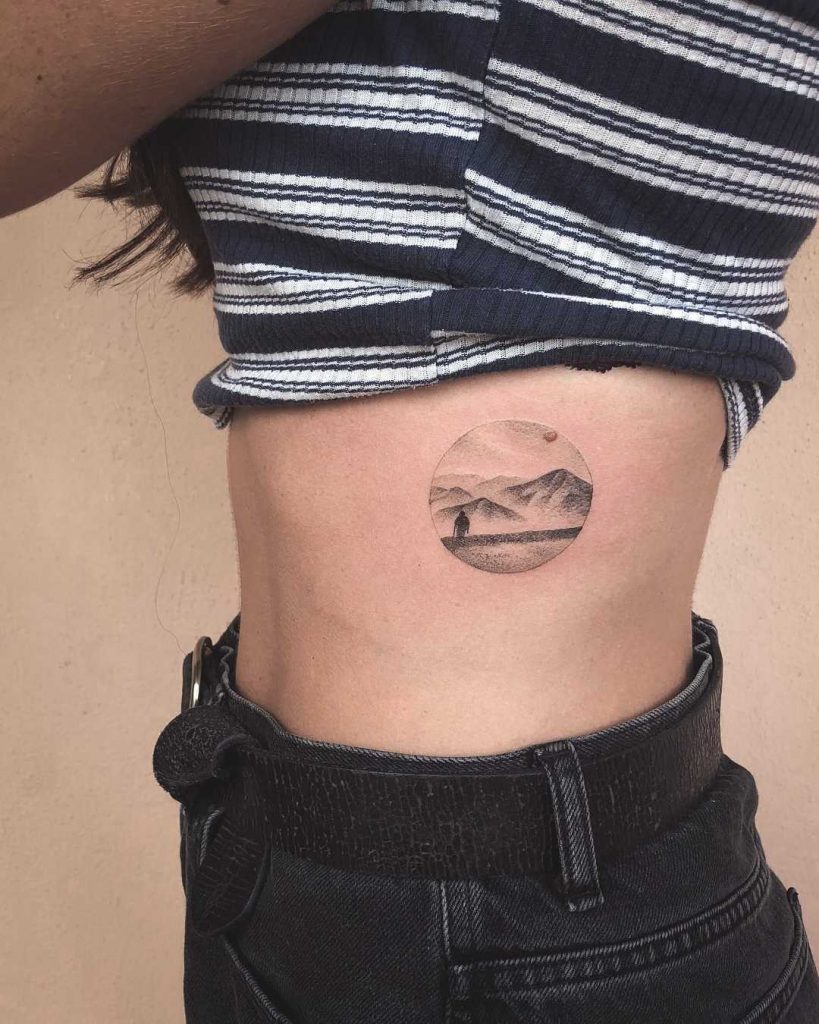 Guatemala Mountains Landscape Tattoo