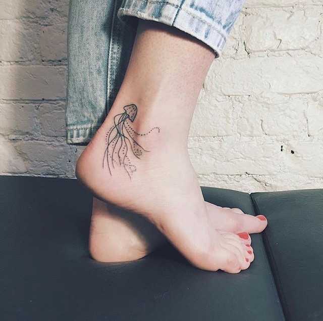 Jellyfish Dot-Work Tattoo