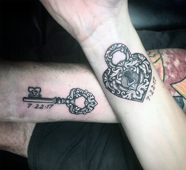 Key & Lock Tattoo