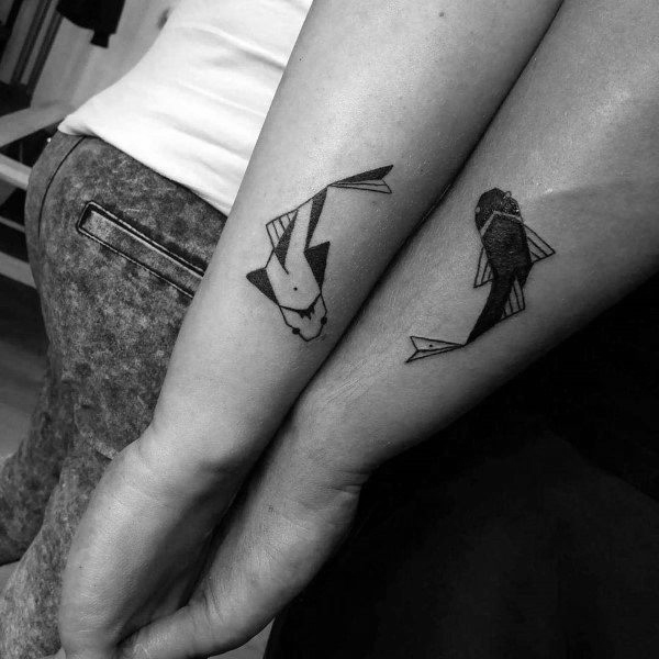 Koi Fish Couples Tattoos