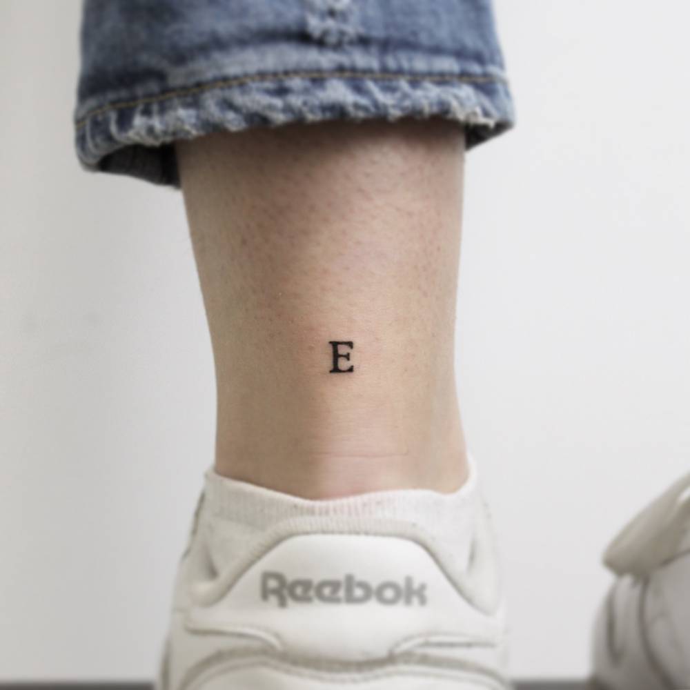 Letter E Tattoo