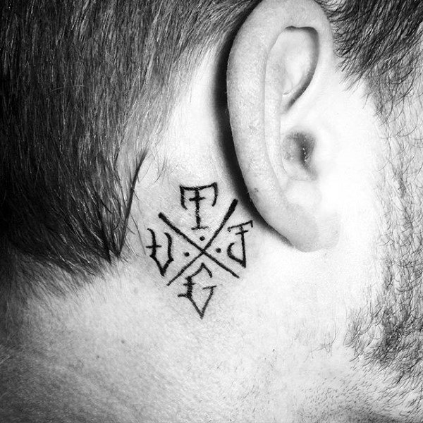 150+ Attractive Ear Tattoo Designs - Small Ear Tattoo [2022]