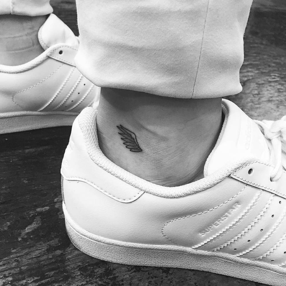 Little Wing Tattoo On The Ankle