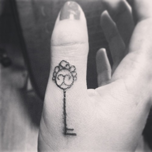Little tattoo on finger