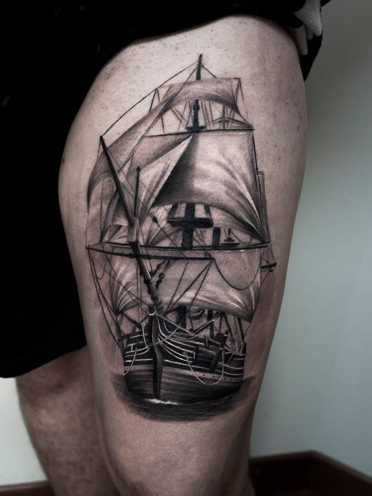 Majestic Sailing Ship