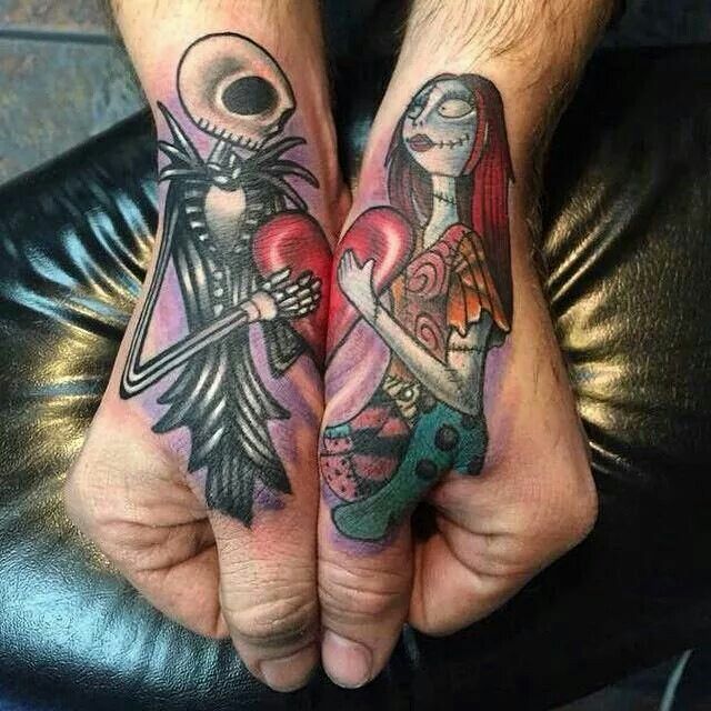 Matching Skeleton Tattoo