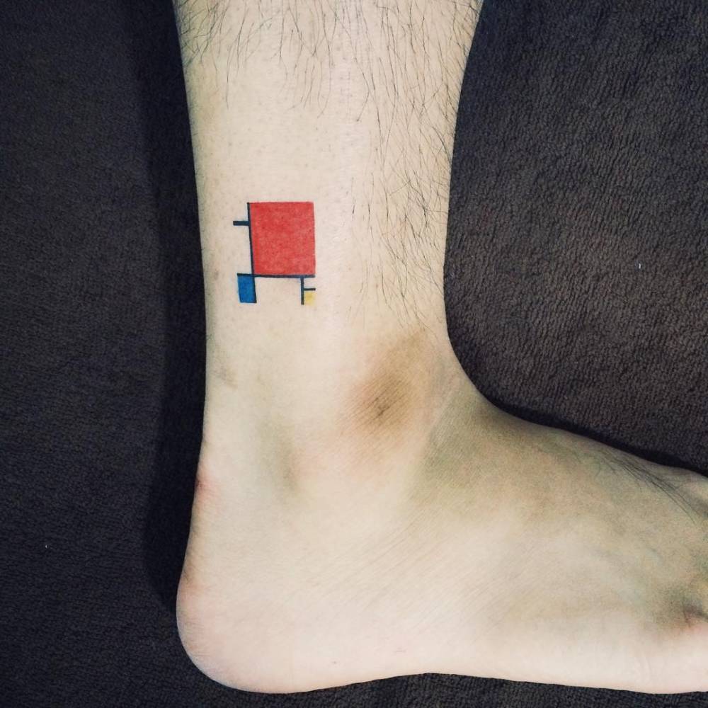 Minimalist Cubism Tattoo