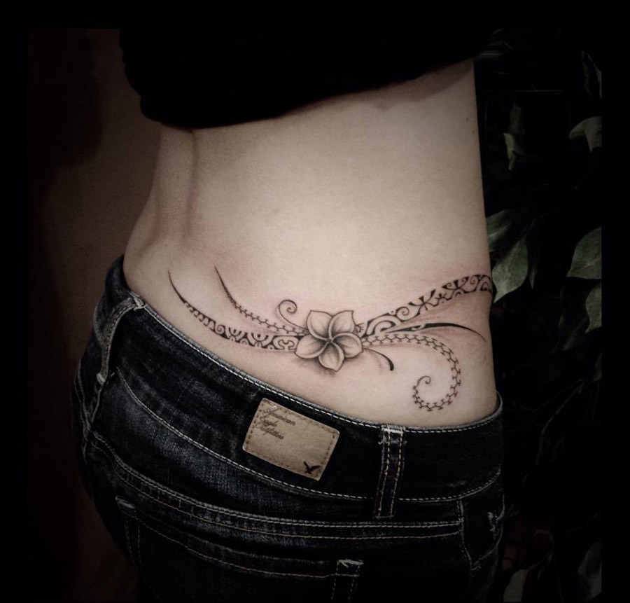 Polynesian Hip Tattoo