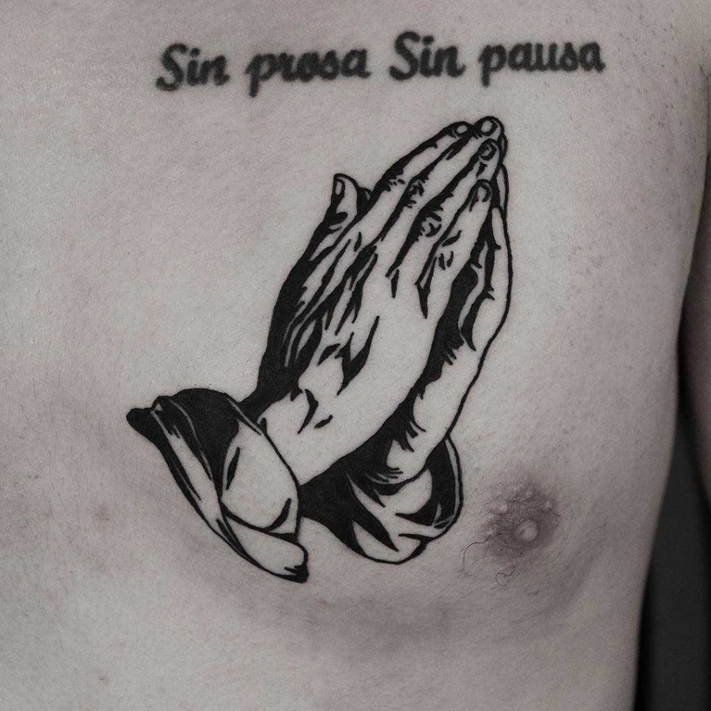 Praying Hands Done At BK Ink Studio Praying Hands Done At BK Ink Studio