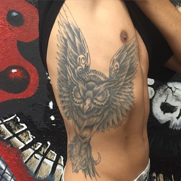 Rib tattoo men