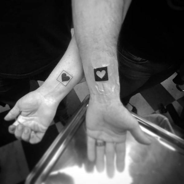Space Heart Tattoos