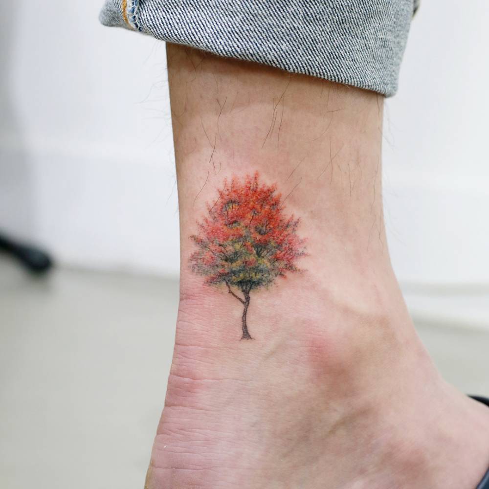 Tree In The Autumn Tattoo