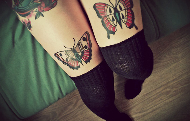 Tattoo on leg 