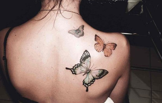 Colorful butterflies on your back