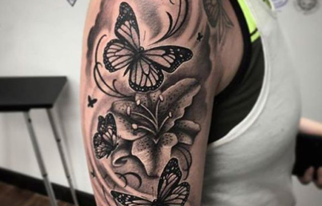 Butterflies Tattoo On Forearms