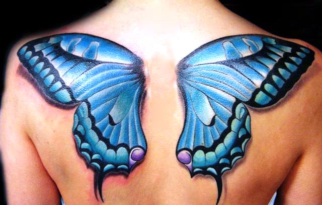 Giant butterflies on your back