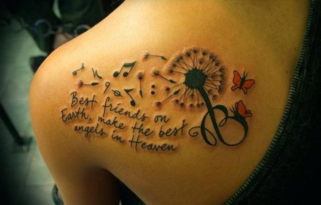 Music and butterflies on your back