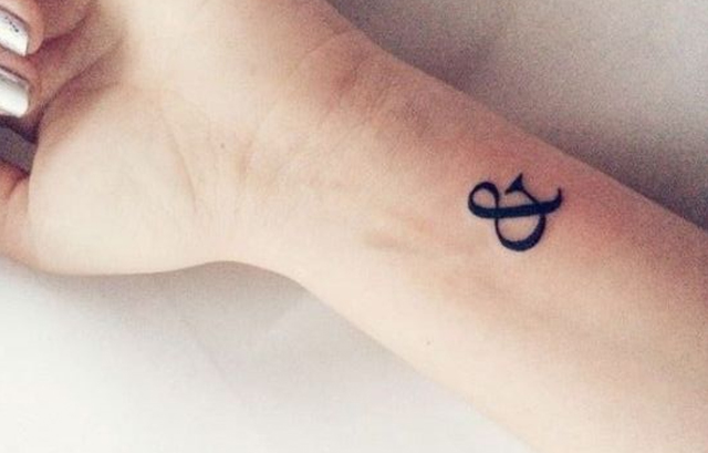 "&" tattoo