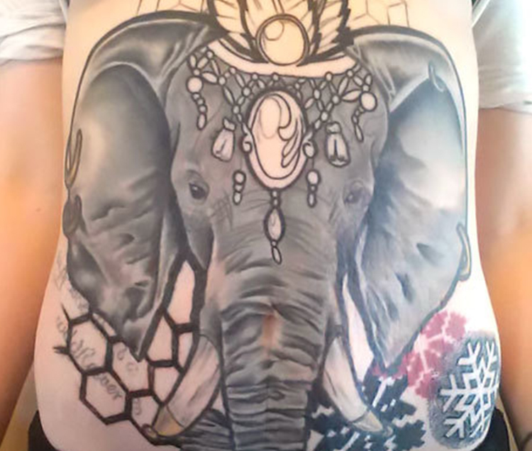 Elephant tattoo