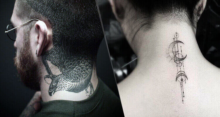 Top 70 Beautiful Neck Tattoos For Girls in 2016