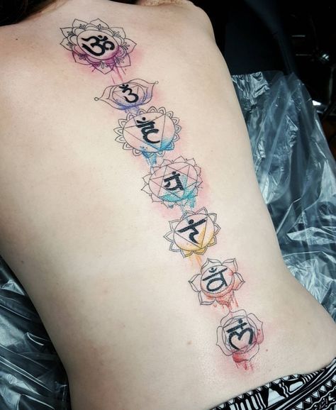 Chakras tattoo