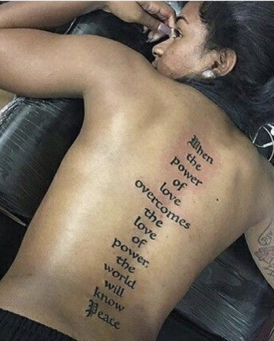 English quote tattoo