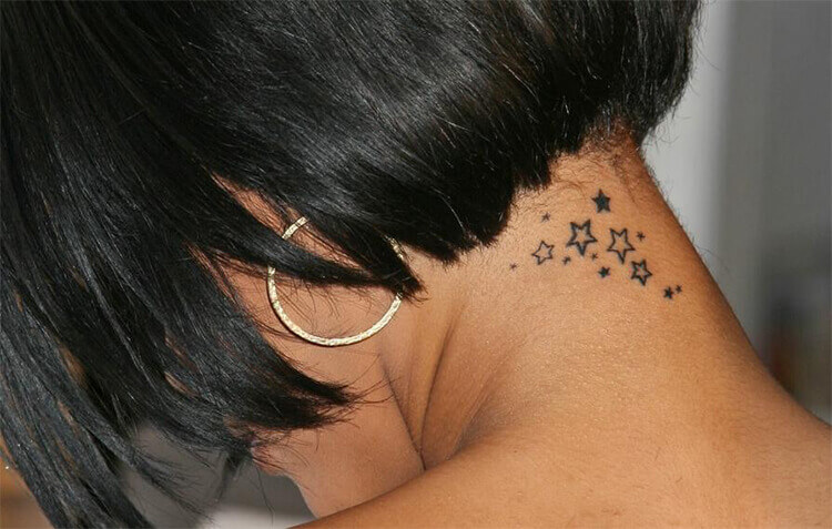 Nape Star Tatto