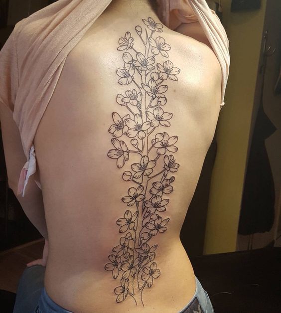 floral tattoo