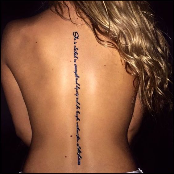 lyrics spine tattoo