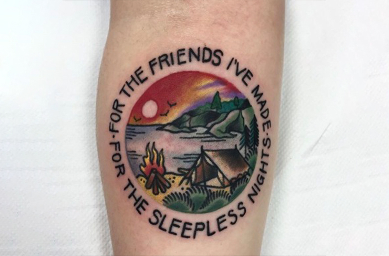 Camping Tattoo