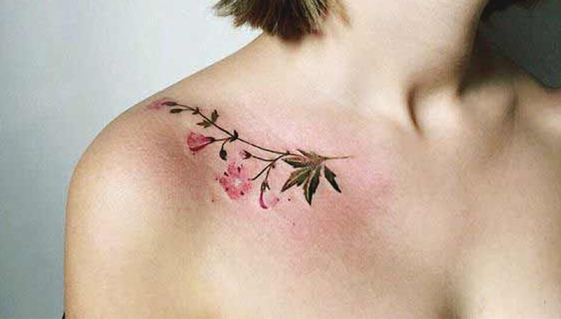 Collarbone tattoo 2020