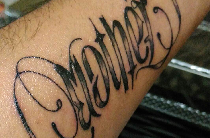 MOTHER on your forearm