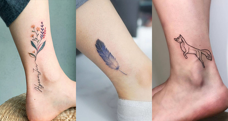 50 Trendy Ankle Tattoo Designs For Girls
