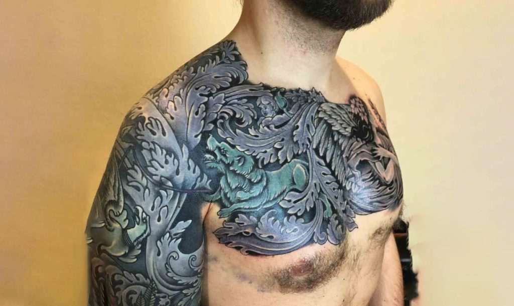 Baroque Architecture Style Tattoo