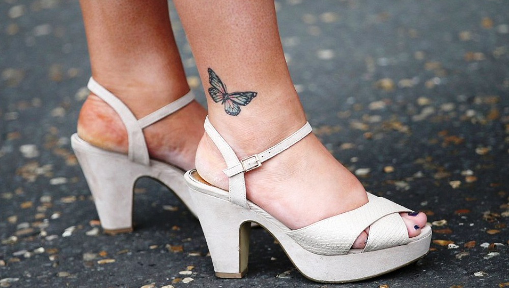 Butterfly Ankle tattoo