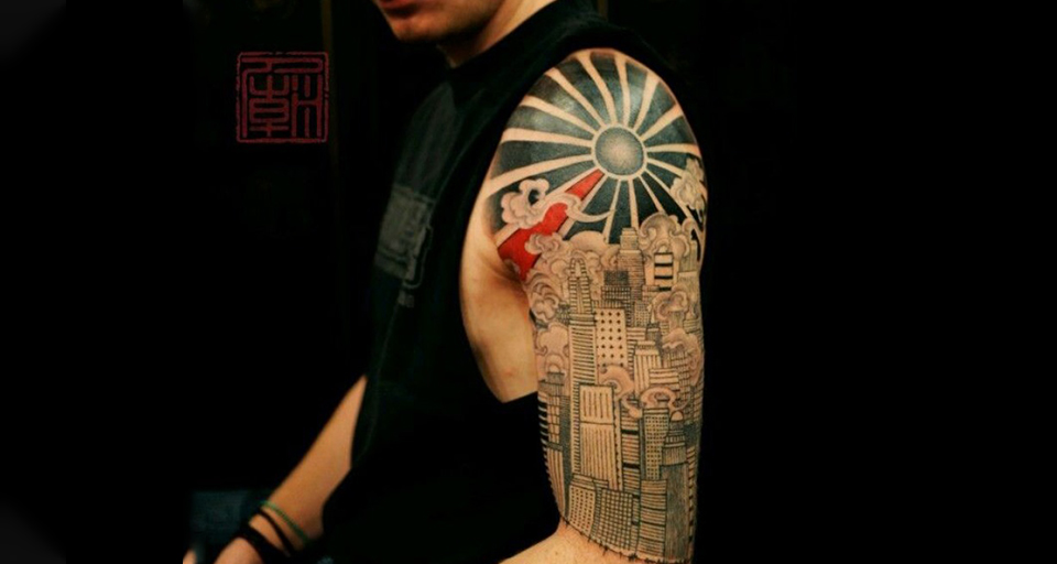 Constructivist Architecture Style Tattoo