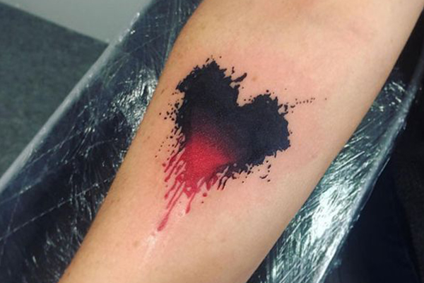 Dripping Heart tattoo