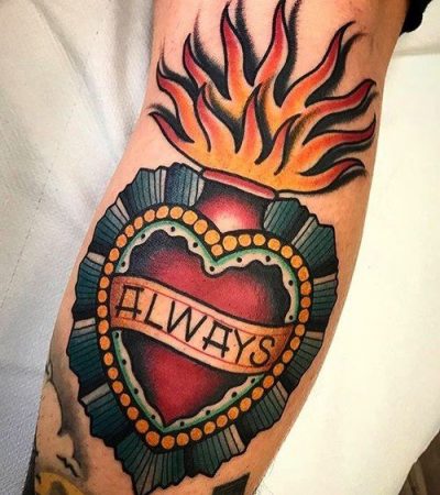 Flaming Heart tattoos