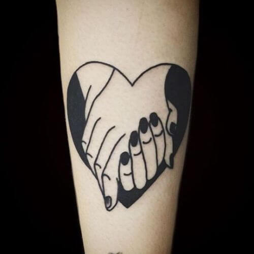 Heart tattoo designs for couple