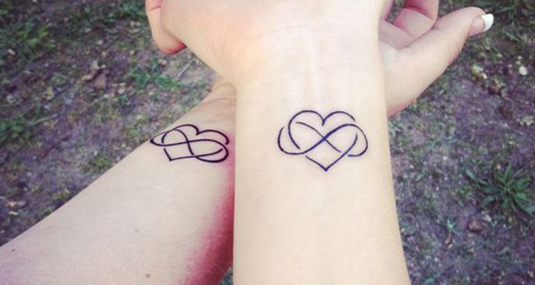 Infinity tattoo with Heart