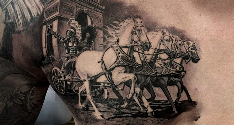 Horse tattoo design from Indian Shastras