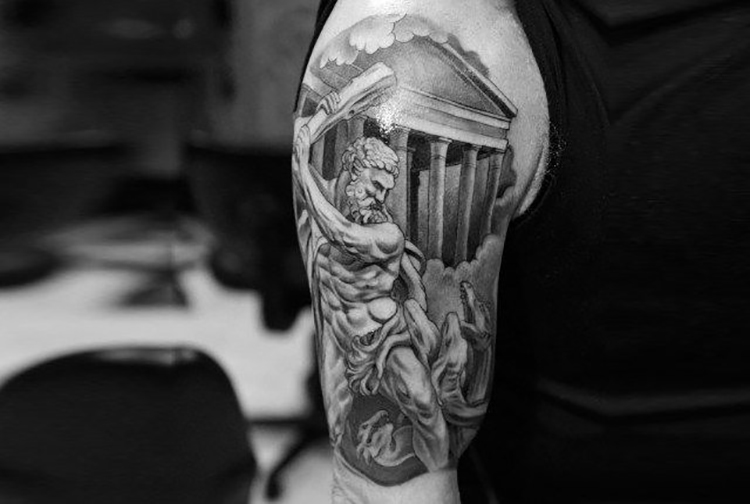 Italian Architecture Style Tattoo