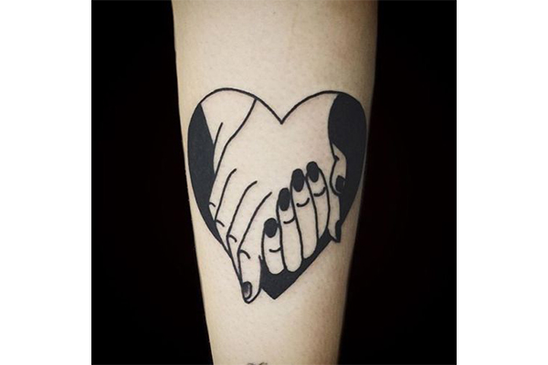 Love Deep HEart Tattoo