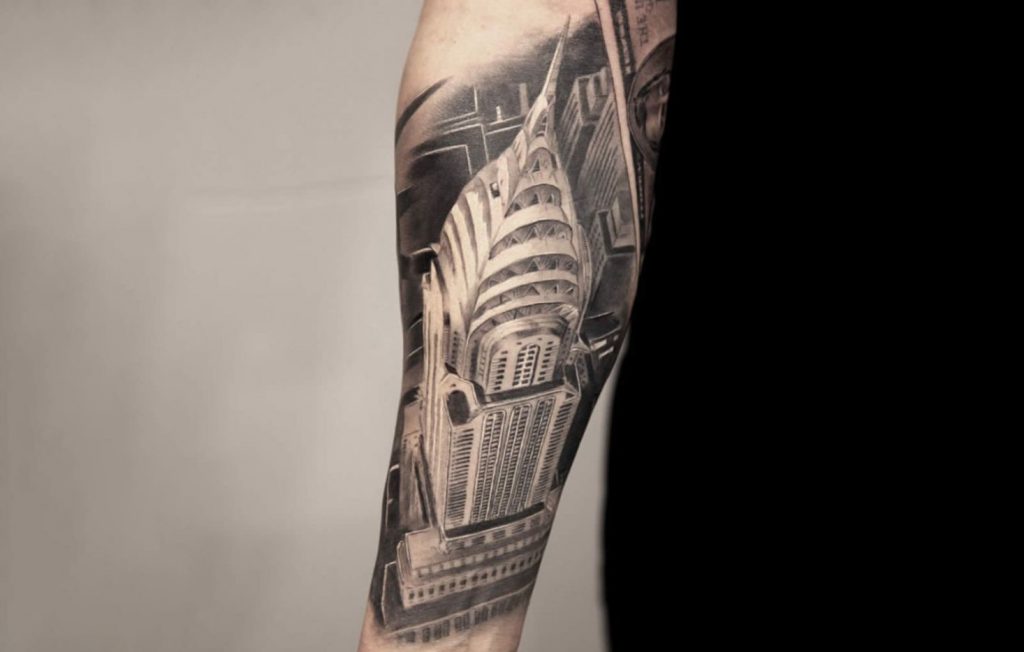 Art Deco Architecture Style Tattoo