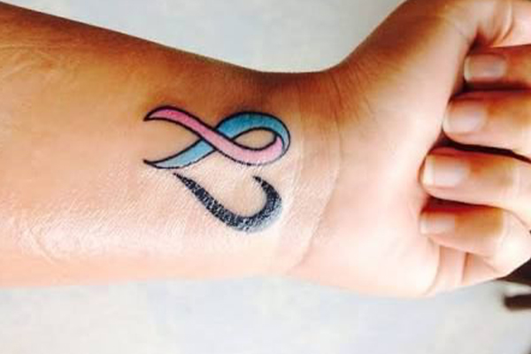 Ribbon Heart Tattoos