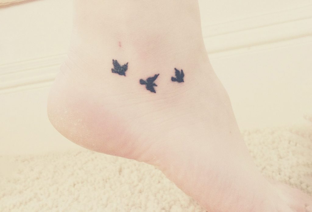 bird tattoo designs on ankle