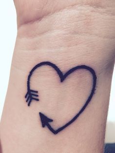 Miniature Heart Tattoo on Arm