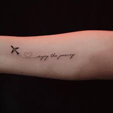 %E2%80%9CEnjoy the Journey%E2%80%9D Tattoo on Arm 56