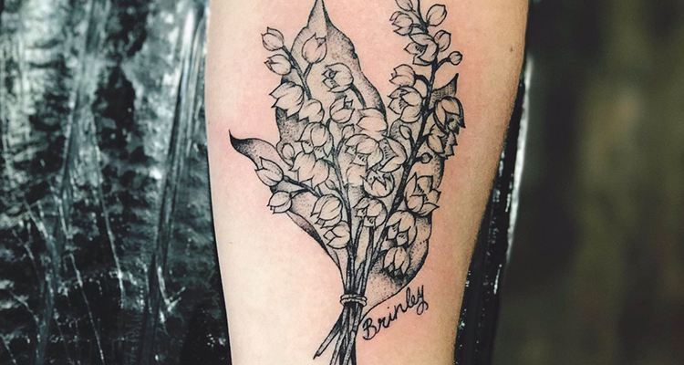 Acacia floral tattoo